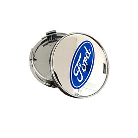 01 chiếc Logo chụp mâm bánh xe ô tô Ford đường kính 60mm mã FORD60