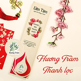 Nhang Sen Hương Tràm Liên Tâm 29cm 200 cây - Thanh lọc, diệt khuẩn, 100% Từ Lá Tràm tự nhiên