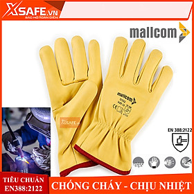 Mua Găng tay hàn Mallcom da cừu mềm mại  chống cháy  chịu nhiệt bao tay hàn dùng cho hàn TIG hàn MIG  luyện đúc - Xsafe