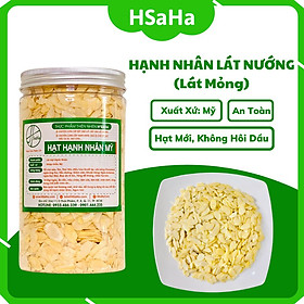 Hạnh Nhân Lát Ăn Liền HSaHa - Hạt Hạnh Nhân Cắt Lát Rang Mộc - Giòn, Béo