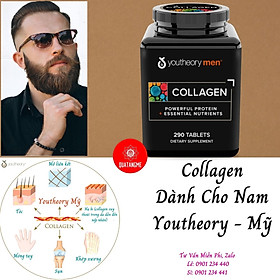 Collagen Cho Nam Youtheory Mỹ Chứa Collagen, Vitamin C, Biotin… Tạo Sức Khỏe Từ Bên Trong Cho Da, Tóc, Móng, Sụn, Gân, Dây Chằng, Khớp, Tim Mạch Và Tăng Hệ Miễn Dịch - QuaTangMe Extaste