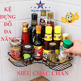 Kệ góc inox trong nhà tắm không cần khoan vít