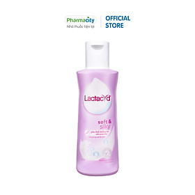Dung dịch vệ sinh phụ nữ Lactacyd Soft & Silky dịu nhẹ giúp dưỡng ẩm (150ml)