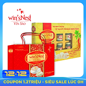 Nước Yến Sào win'sNest Nhân Sâm (6 Lọ x 70 ml / Hộp) thích hợp cho người lớn và người bệnh trong quá trình hồi phục sức khỏe (TẶNG KÈM TÚI XÁCH)