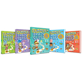 Sách: Summer brain quest - sách tham khảo cấp 1 ( Bộ 5 cuốn )