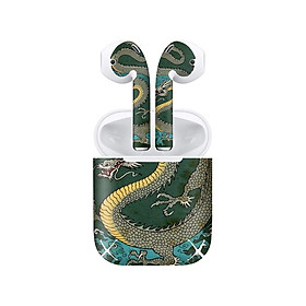 Mua Miếng dán skin chống bẩn cho tai nghe AirPods in hình Rồng Dragon - dra034 (bản không dây 1 và 2)