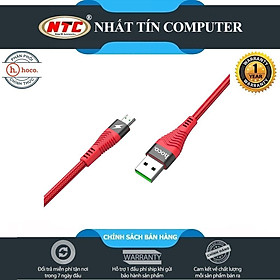 Mua Cáp sạc cường độ cao dành cho Hoco U53 cổng microUSB 1.2M hỗ trợ điện áp tối đa 4A - Hàng chính hãng