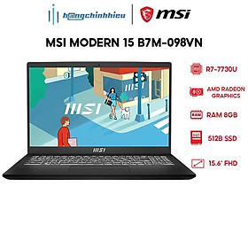 Mua Laptop MSI Modern 15 B7M-098VN R7-7730U | 8GB | 512GB | 15.6  FHD Hàng chính hãng