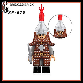 Nhân vật Đồ chơi Mô hình Trung Cổ Lính Nhà Minh Giáp Xanh Minifig Castle