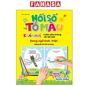 Nối Số Và Tô Màu - Khám Phá Vườn Côn Trùng Và Bò Sát - Song Ngữ Anh-Việt - Cty Văn Hóa Việt Thư