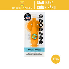 Bàn chải tập đánh răng và mát xa nướu silicon 360 cho bé Marcus & Marcus, từ 12 tháng