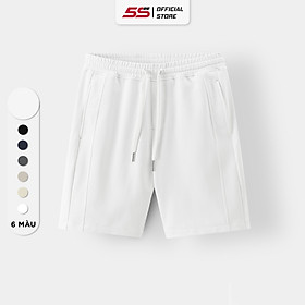 Quần Short Nam Casual 5S FASHION, Chất Cotton Thoáng Mát, Cạp Chun Co Giãn (QSC24011)