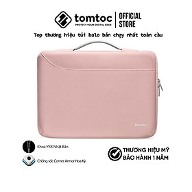 Túi xách chống sốc Tomtoc Spill-Resistant dành cho Macbook màu Pink - Hàng chính hãng