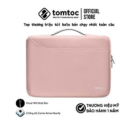 Túi xách chống sốc Tomtoc Spill-Resistant dành cho Macbook màu Pink - Hàng chính hãng - 14 inch