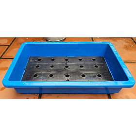 Chậu trồng rau, trồng hoa cỡ lớn đa sắc màu (KT 68x42x16)