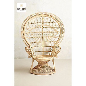Mua Ghế Mây Con Công Mây Đan Truyền Thống- Ghế Mây Nữ Hoàng- Ghế Mây Decor Cho Quán-Ghế Mây Đẹp-Nội Thất Mây ĐAN TRÀ