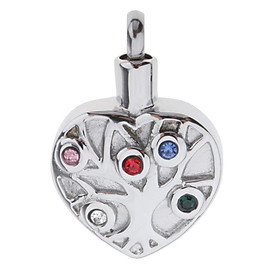Cremation Jewelry Urn Pendant Stainless Memorial Ashes Keepsake Heart