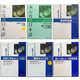 ￼Sách - Combo Minna No Nihongo 2 - Tiếng Nhật Sơ Cấp 2 - Dành Cho Trình Độ N4 Bản Mới ( Bộ 6 Cuốn )