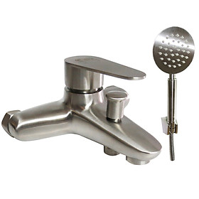 Bộ vòi sen nóng lạnh Inox SUS 304 Eurolife EL-1301 (Trắng vàng)