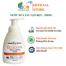 Nước rửa tay ECOCARE 250ml tinh dầu thiên nhiên, nước rửa tay tạo bọt, không khô da tay