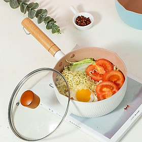 Mua Chảo đá nấu đồ ĂN DẶM cho bé chống dính cao cấp size 18 xuất Nhật Chảo chống dính cao cấp