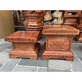 Mua Đôn chân loa kê tượng gỗ hương cao cấp cao 20 cm nhiều mặt