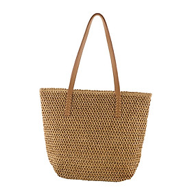 Square Straw Bags  Beach Large Tote Hand Woven Shoulder  Handbags