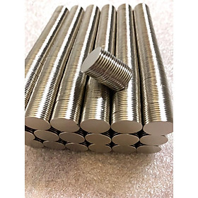 Mua Nam châm viên 14x1mm loại nam châm đất hiếm (set 10 viên )