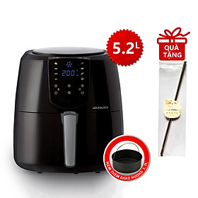 >> BÁO GIÁ CHẢO CHIÊN LOCK | Shopee Lazada Sendo Tiki mới nhất 48 Nồi Chiên Không Dầu Điện Tử Lock&Lock EJF357 5.2 Lít - Hàng Chính Hãng, Điều Chỉnh Nhiệt Độ, Hẹn Giờ, Giữ Ấm, Kèm Chảo Nướng và Ống Hút Thẳng Inox 304