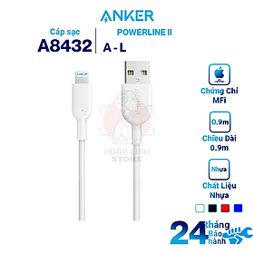 Mua Cáp Sạc Cho iPhone Anker PowerLine II 0.9m - Anker A8432