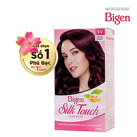 Thuốc nhuộm dưỡng tóc phủ bạc thảo dược Bigen Silk Touch Thương hiệu Nhật Bản Sắc Màu trẻ trung 80ml dạng kem