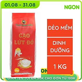 Gạo Lứt Đỏ Vinh Hiển - Gạo Lứt Đỏ Đóng Túi 1Kg Đạt Chuẩn Chất Lượng HACCP - Ngọt Cơm, Dinh Dưỡng