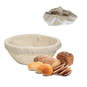 Baking Basket Round Shape Rattan Banneton Basket Bread Dough Proving Brotform Bowl