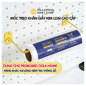 Móc treo kim loại Dola Home để khăn lau, khăn giấy, băng keo phụ kiện bảng Pegboard