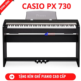 Mua Đàn Piano Điện Casio PX 730BK  + Tặng Kèm Ghế Piano Cao Cấp + Khăn Phủ Đàn