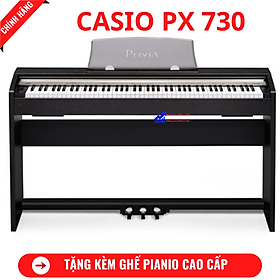 Mua Đàn Piano Điện Casio PX 730BK + Tặng Kèm Ghế Piano Cao Cấp+ Khăn Phủ Đàn