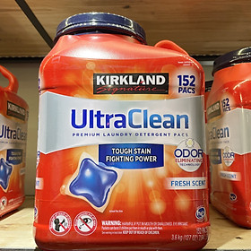 Viên Giặt Quần Áo Kháng Khuẩn Kirkland Signature Ultra Clean 152 Viên Của Mỹ