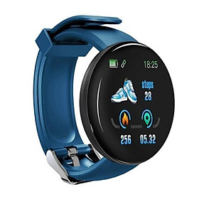 2xD18 Bluetooth Smart Watchband Fitness Sport Tracker Waterproof Unisex Blue