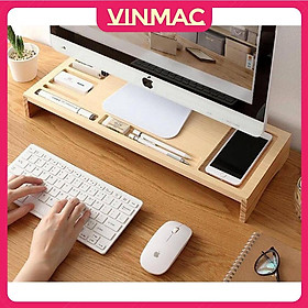 Mua ️ Kệ Kê Đỡ Màn Hình Máy Tính ️ Thiết Kế Tinh Xảo Bằng Gỗ Tự Nhiên