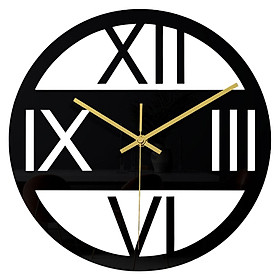 Minimalist Wall Clock Gift  Silent Clocks Acrylic Black Art