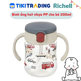 Bình ống hút T.L.I Richell nhựa PP 200ml