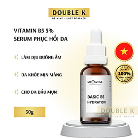 DrCeutics Basic B5 Hydration - Serum Làm Dịu Tăng Cường Độ Ẩm Cho Da Dầu Mụn - Double K