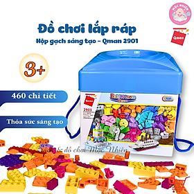 Đồ Chơi Lắp Ráp Xếp Hình Qman 2901 - Hộp Gạch Sáng Tạo Cơ Bản (460 Mảnh Ghép) - Mộc Nhiên