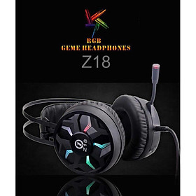 Tai nghe Z18 led RGB âm thanh 7.1 - Thích hợp 3 in 1 cổng USB CHUYÊN PHÒNG GAME