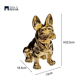 Mua Tượng chó bulldog trang trí BULLGOLD
