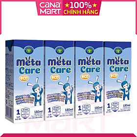 Thùng 48H x 180ml Sữa pha sẵn Nutricare Metacare ECO giúp phát triển toàn