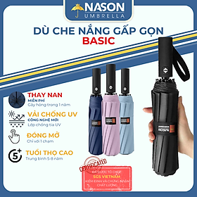 Mua Ô dù che mưa che nắng chống UV Basic Nason Umbrella 8 nan đóng mở tự động gấp nhỏ gọn cầm tay