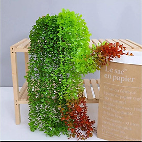Mua Bó 5 sợi dây lá giả rủ 80cm treo tường trang trí cầu thang  ban công  tiểu cảnh xanh mát  dây lá trang trí nhà hàng
