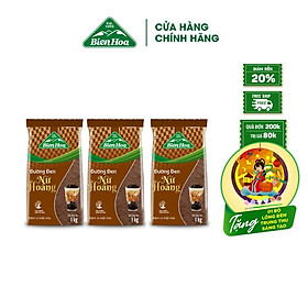 Combo 3 Đường đen nữ hoàng Biên Hòa 1kg/túi