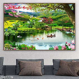 Tranh dán tường phong thủy